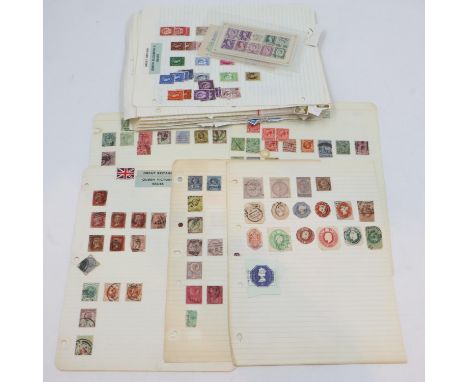 UK stamp pages, Victoria to QEII. UK P&amp;P Group 1 (£16+VAT for the first lot and £2+VAT for subsequent lots)