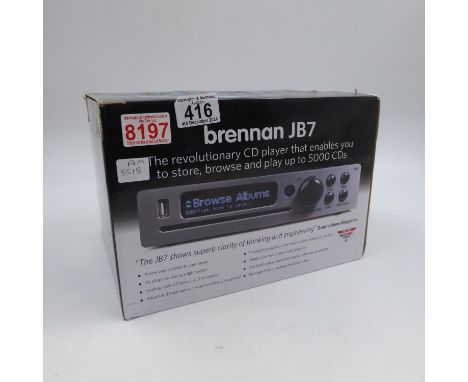 Brennan JB7 boxed CD player/storage drive. UK P&amp;P Group 2 (£20+VAT for the first lot and £4+VAT for subsequent lots) 