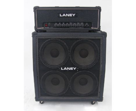 Laney A50 Series 2 guitar amplifier head; together with a Laney 4 x 12 speaker cabinet