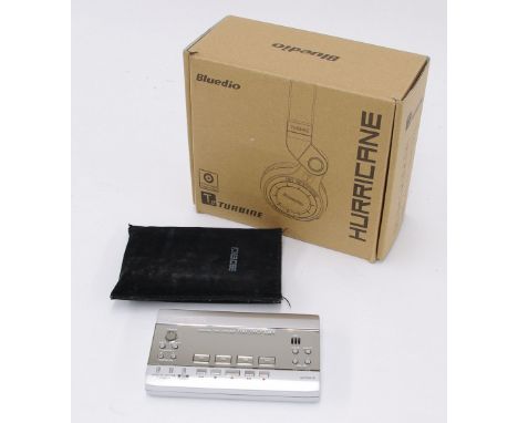 Boss Micro BR digital recorder, soft pouch; together with a Bluedio T2 Turbine Hurricane headphones, boxed (2)