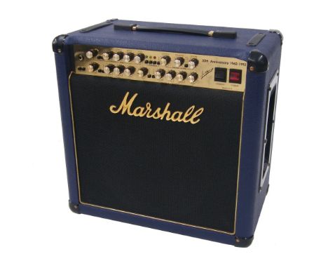 1992 Marshall 30th Anniversary Model 6101 guitar amplifier, made in England, no. CO325, dust cover