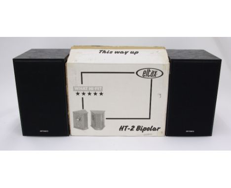 Eltax HT-2 bipolar hifi speakers, boxed; together with an Eltax Symphony Series speaker, boxed; a Pure Sensia stereo and a pa