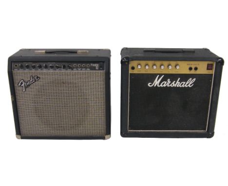 1988 Marshall model 5010 Master Lead 30 guitar amplifier, ser. no. W30104; together with a Fender Princeton 112 guitar amplif