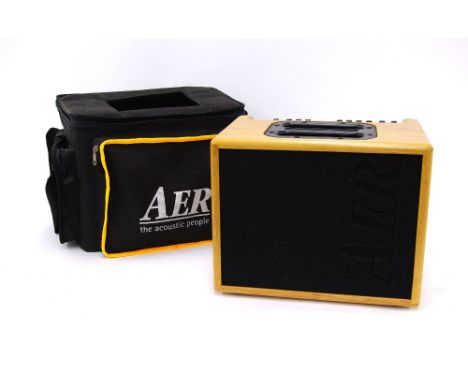 AER compact 60 mark 2 twin channel acoustic guitar amplifier, gig bag