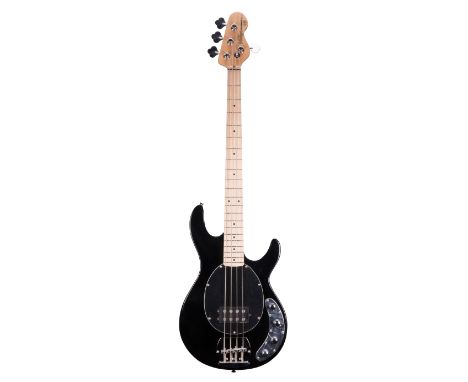 Vintage reissued series V96 bass guitar, black finish, boxed (new clearance stock)