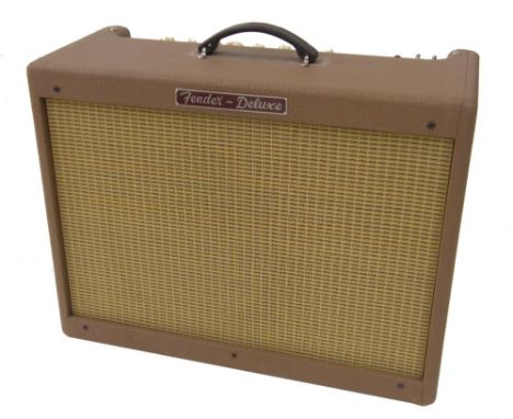 Fender Hot Rod Deluxe guitar amplifier, made in Mexico, ser. no. 182526, dust cover