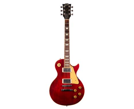 1981 Gibson Les Paul Standard electric guitar, made in USA, ser. no. 8xxx1xx4; Finish: wine red, various minor blemishes, lar