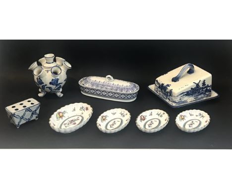 A small collection of decorative porcelain, bone china and earthenware - 19th to late 20th century, including a&nbsp;graduate