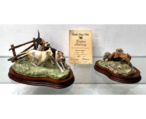 A Border Fine Arts 'Forrard Away!' two-piece limited edition figural group by Elizabeth Waugh - with certificate and impresse