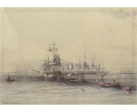 Louis Haghe after David Roberts (British, 1796-1864) 'Alexandria' colour lithograph (Louis Haghe), from 'Egypt & Nubia', pub.
