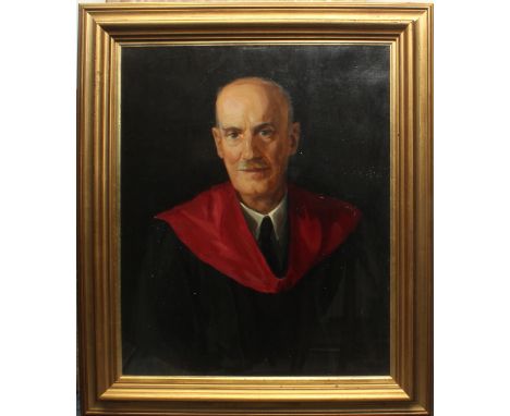 **Ruth Simpson (née Alison) (British, 1889-1964) Portrait of Dr John Martingale (1867-1954), in his Edinburgh University robe