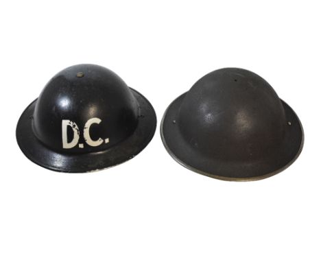 SAS FELT BERET with emblem badge, a DC metal helmet and a military metal army helmet stamped "F &amp; L, no. 188", and milita