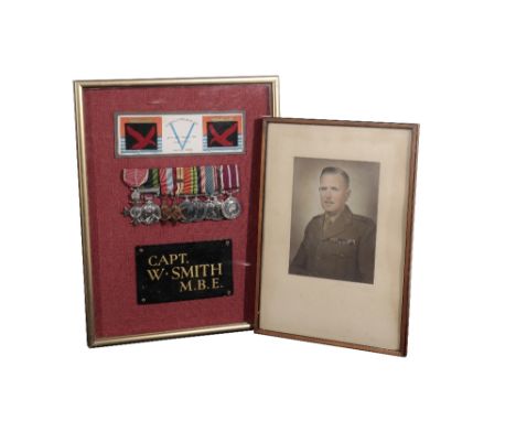 MILITARY MBE &amp; MSM GROUP TO CAPTAIN W SMITH INDIAN ARMY, LATE 'THE LOYALS Geo IV Military Division M.B.E Geo V Indian Gen