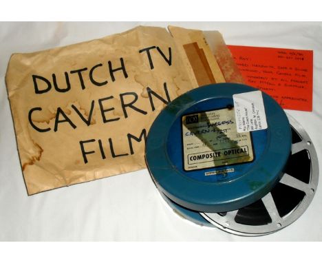 An Original 16mm Film Reel. 
Rare Dutch TV Cavern Documentary featuring Roy Adams contained in plastic reel case labelled Aus