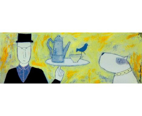 Annora Spence (b. 1963)- 'Afternoon Tea'
Signed limited edition colour lithograph, no. 48/225, approx 17x41cm, framed.