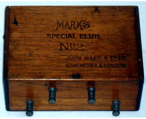 Early 20th Century Crystal Set Radio.
Mark's Special Club No.2 (John Mark & Co.Ltd Manchester & London) with 'phones.
