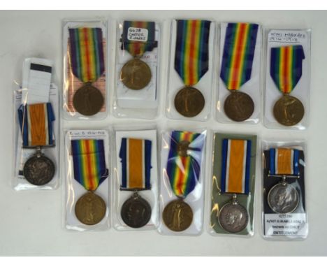 A collection of assorted WWI medals
Comprising British war medals awarded to 8134 Private G. White of the Somerset Light Infa