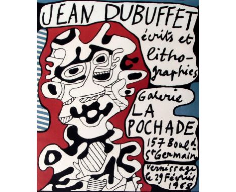 Jean Dubuffet (French, 1901-1985) - 'Galerie la Pochade 1968'
Limited edition colour lithograph, no 40/45, other pencil marks