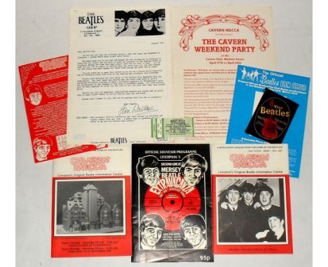 Cavern Mecca Ephemera.
Includes Cavern Club Mecca (Original Beatles Information Centre) Magazines no.11 & 13, Leaflets and a 