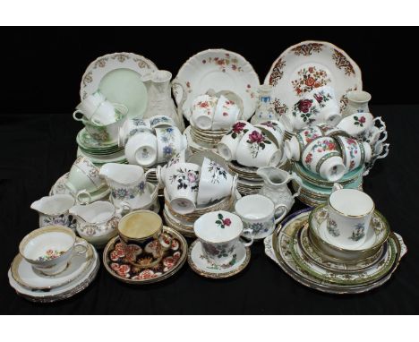 A Royal Albert Queen's Messenger pattern tea set; other Staffordshire part tea sets, 1930s and later; Noritake plates; Hammer