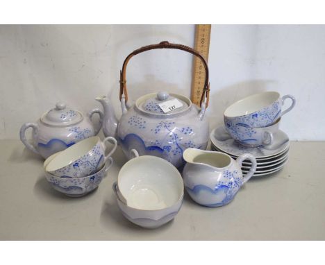 Japanese eggshell porcelain tea service