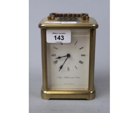 Carriage clock - Aug. Schatz &amp; Sons 