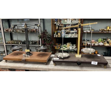 2 sets of balance scales 