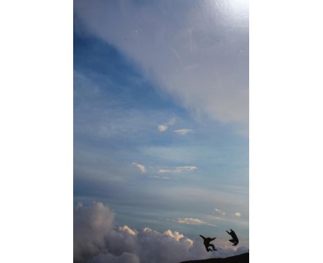 Group of ten large scale adventure photographs, signed by the photographer, each approximately 80cms x 60cms 