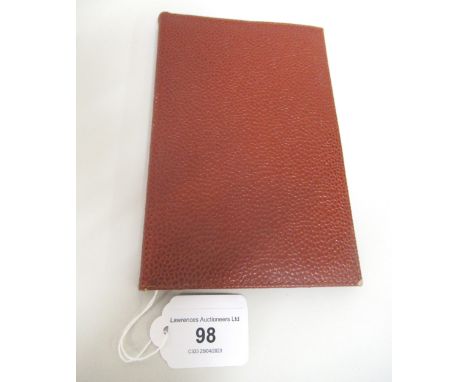 R. Horns, Vienna, tan leather filofax 