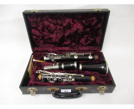 F. Buisson, clarinet in a fitted case 