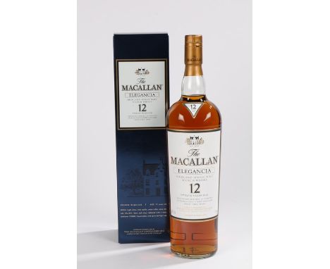 Macallan Elegancia Highland Single Malt Scotch Whisky, 12 Years Old, matured in selected Olorose &amp; Fino Sherry oak casks 