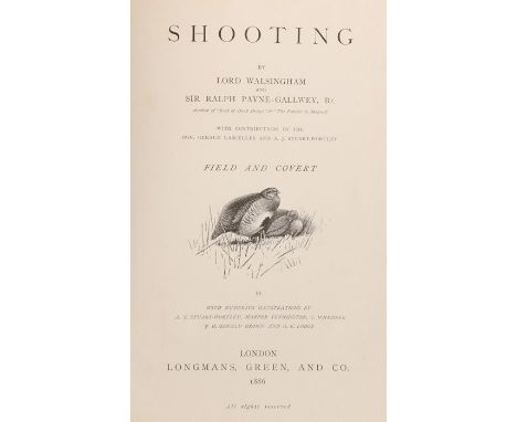 Badminton Library. Shooting Field &amp; Covert 1886, Hunting 1886 and Shooting Moor &amp; Marsh 1886, (3)