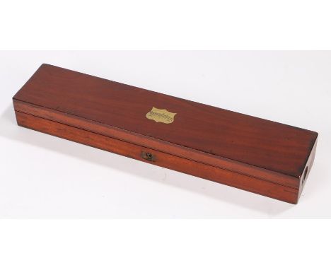 Medical tool box by Arnold &amp; Sons London, the lid with brass shield shaped cartouche engraved "Decapitation", with fitted