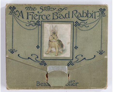 Beatrix Potter, The Story of a Fierce Bad Rabbit, first edition, Frederick Warne, 1906, cloth wallet cover