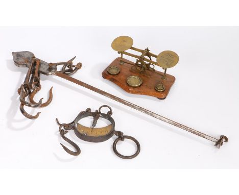 Scales, to include Postal Scales for Letters, a beam scale and another scale, (3)