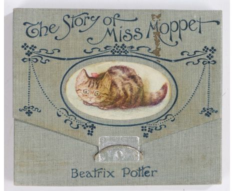 Beatrix Potter, The Story of Miss Moppet, First edition 1906, Frederick Warne &amp; Co, original cloth wallet