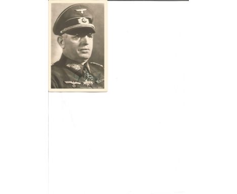 Ernst Bernhard Wilhelm Busch signed wartime WW2 Hofmann 6 x 4 inch b/w portrait photo. German field marshal during World War 