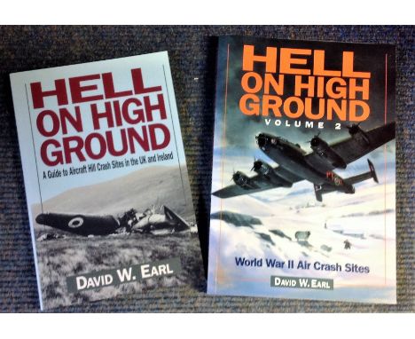 World War Two softback book collection includes 2 titles Hell on High Ground A Guide to Aircraft Hill Crash Sites in the UK a