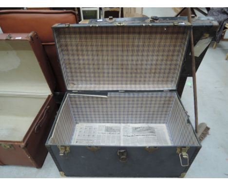 A vintage travel trunk
