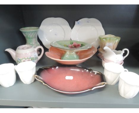 A selection of ceramics including Foley Wileman coffee cups, Carltonware Rouge Royale etc