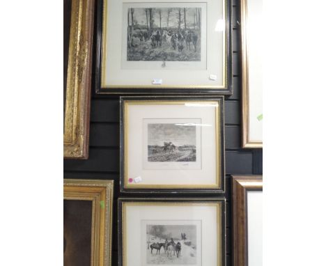 A selection of three prints Napoleonic themes