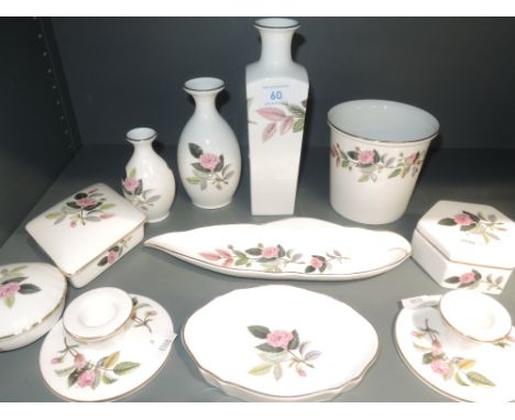 A selection of Wedgwood Hathaway Rose trinket dishes