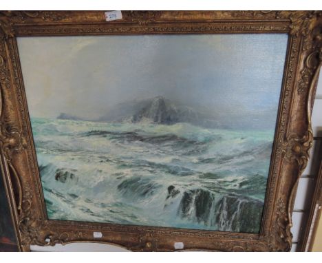 An oil painting on board, Alfred D Drew, seascape, 19in x 24in