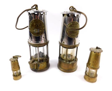 A Ministry of Power miner's safety lamp, by The Protector Lamp &amp; Lighting Ltd, Eccles, Type 6, another Type GR6S, named t