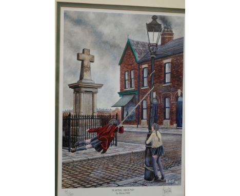 Limited edition Brian Hill signed playing around 