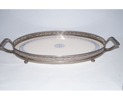 WMF metal ceramic 2 handled tray