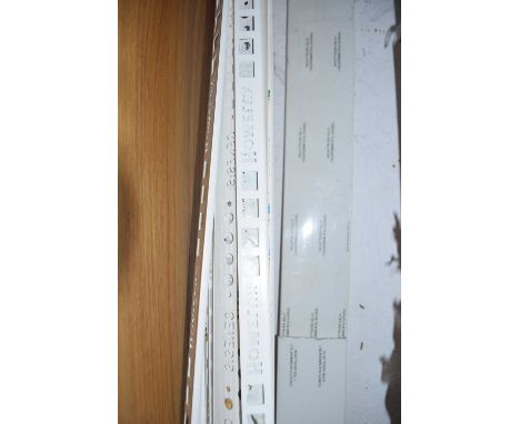 Pack of 6mm pvc tile trim - white, length up to 2.5m
