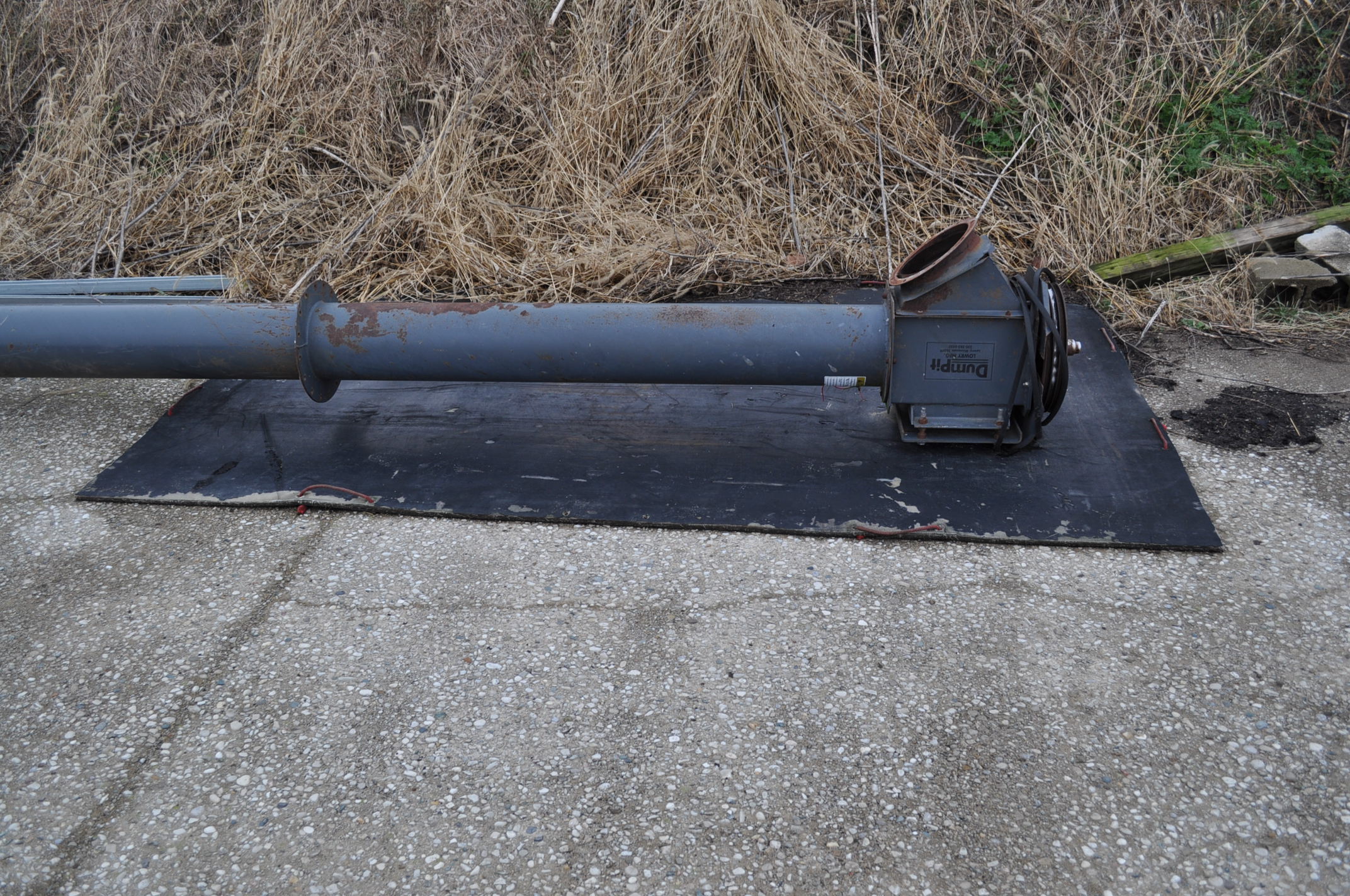 500 bu Lowry Mfg grain dump pit, Model 50010, 10'x10'x12' deep, 10