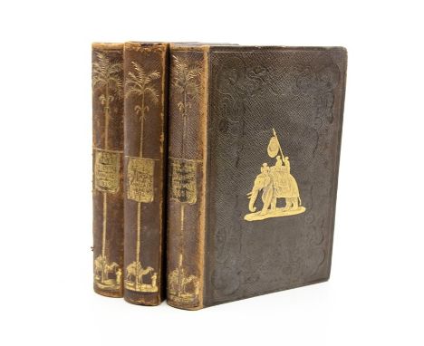Daniell, William (Illus.). The Oriental Album, or Scenes in India, by Rev. Hobart Caunter, three volumes (London: Edward Bull