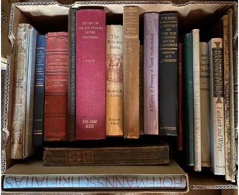 Collection of books on printing, typography, bibliography. To include The Typography of Newspaper Advertisements, by Francis 